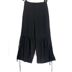 H&M Black High Waisted Culotte Pants